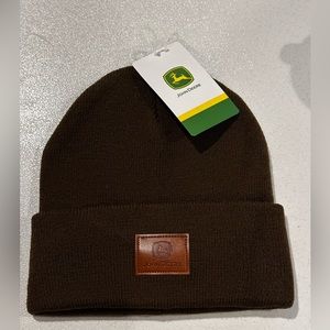 John Deere 🦌 Unisex Brown Beanie - One Size Fits Most